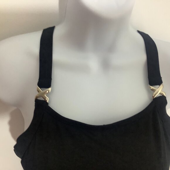 ** Black Swimwear Amoena Sz 8 NWT One Piece Adjustable Straps - Picture 4 of 11